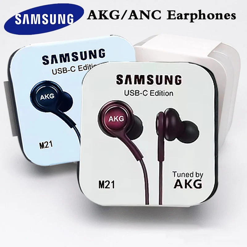 Оригинальные наушники Samsung типа C ANC проводные наушники-вкладыши с микрофоном и