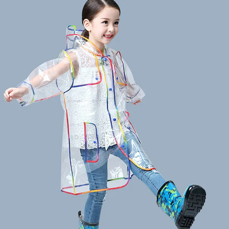 Yuding Transparent Raincoat Boys Rain 