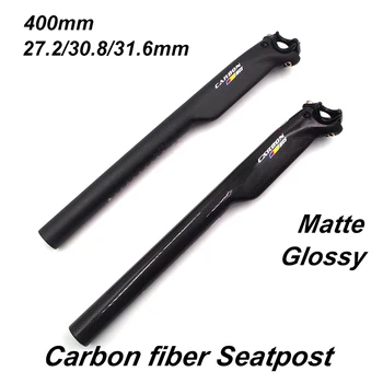 

Carbon fiber seatpost Road Mtb dropper seatpost 3K matte Gloss 400mm seatpost carbon post it 27.2 30.8 31.6mm bicycle parts tube