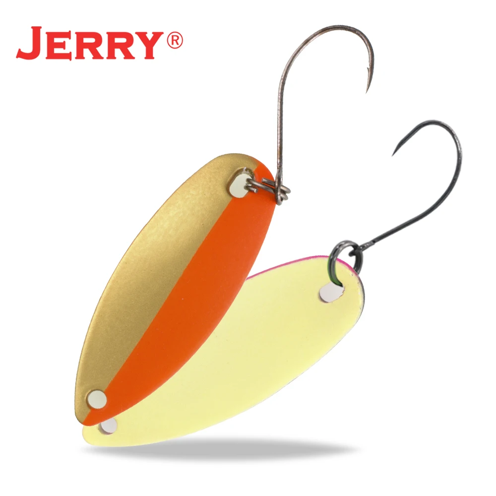Jerry stream& области форели ложки небольшой светильник вес блесны Высокое качество рыболовные приманки один крючок жесткие приманки