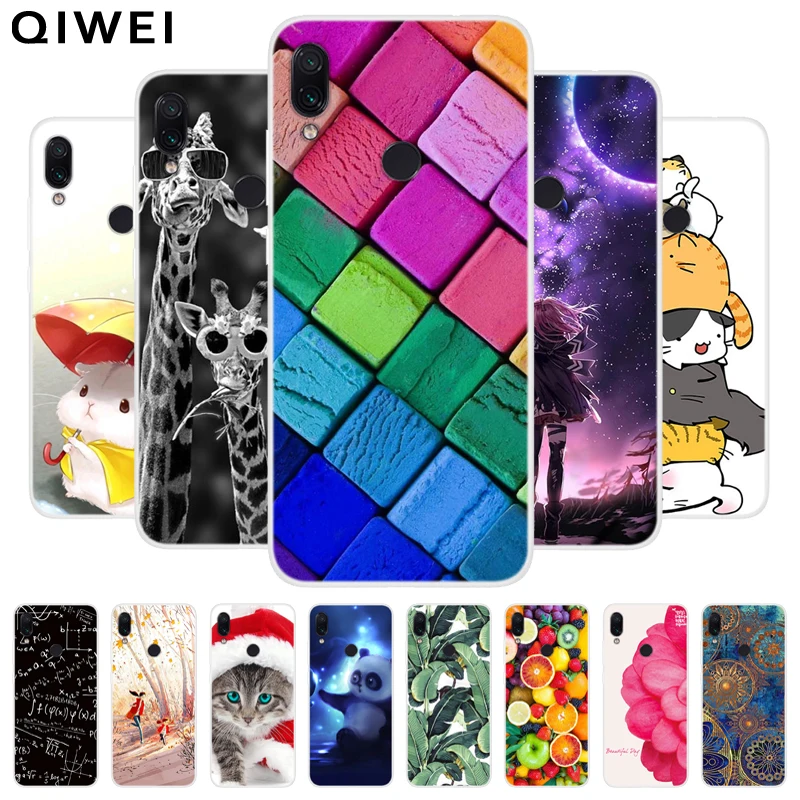 Чехол для Xiaomi Redmi 7 мультяшный мягкий чехол из ТПУ Xiomi 7A силиконовые чехлы