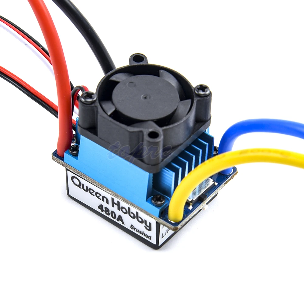 480A Speed Controller Waterproof Brushed ESC for 540 550 775 Motor RC