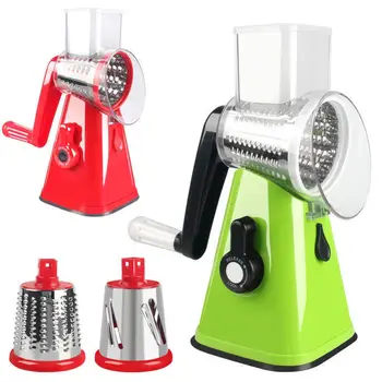 

Drum Hand Rotating Shredder Machine Multi-functional Vegetable Cutting Potato Silk Cutting Slicer Silk Grinding Kitchen Supplies