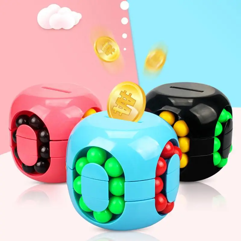 Child Money Storage Hamburg Cube Exercise Judgment and Discrimination 3D Puzzle Piggy Bank Kids Stress Relief Toys | Игрушки и хобби