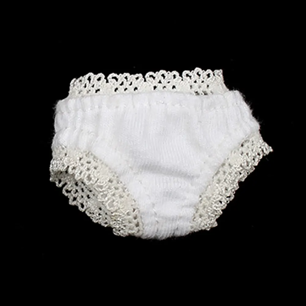 1/6 White Lace Underwear Top Brief Lingerie Set for 12`` Blythe Doll Clothes