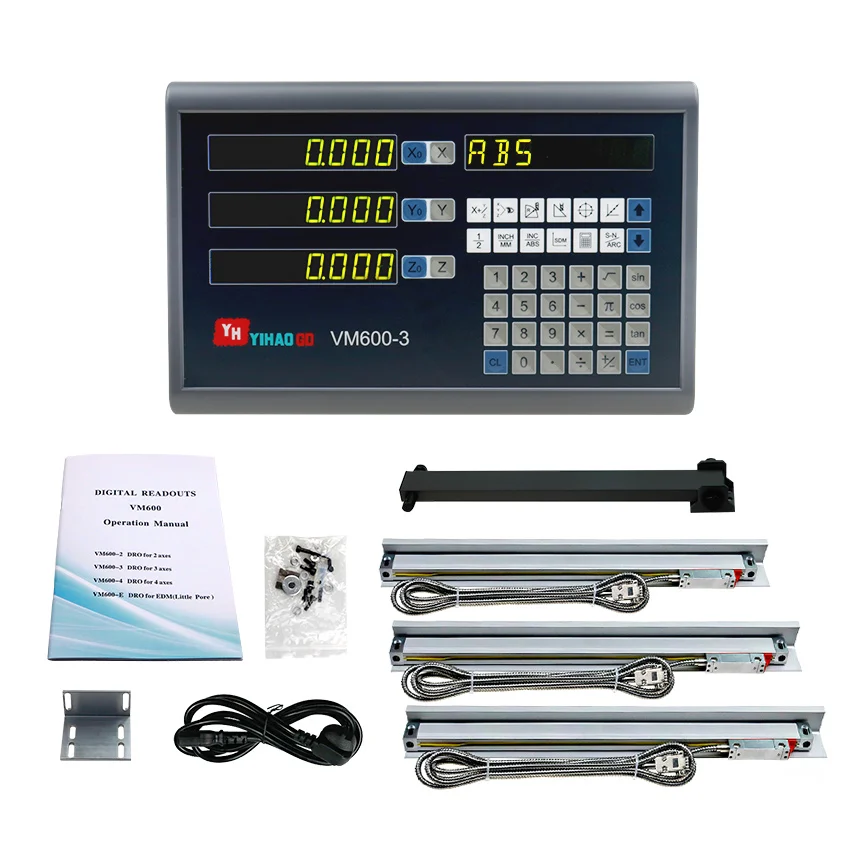 com 3 Pcs Linear Óptico Dimensões 400