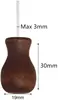 12pcs Brown Wood Tassel for Window Blinds White Cord Knobs Wooden Hanging Ball Pulls for Curtain Craft 6