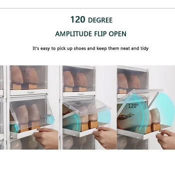 

Kitchen 2pcs Push Drawer Type Shoe Box Shoe Organizer Drawer Transparent Plastic Shoe Organizer Cocina Для Кухни Органайзер 20