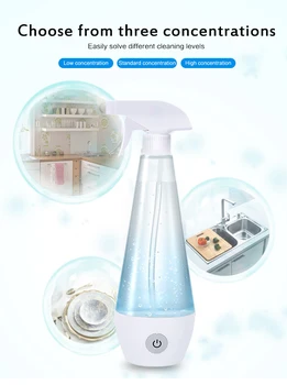 

USB Portable Sterilizing Hypochlorous Acid Water Making Machine Bottle Disinfection Sterilization Water Spray Bottle