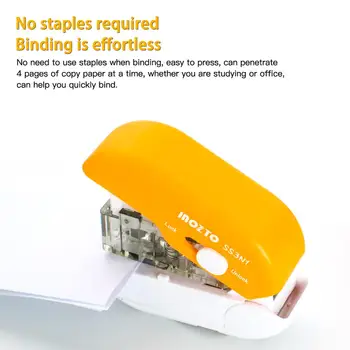 

Three in one Multifunction No Nails Stapling Machine Mini Cute Book Stapler No Staples required Stapleless Stapler Paper