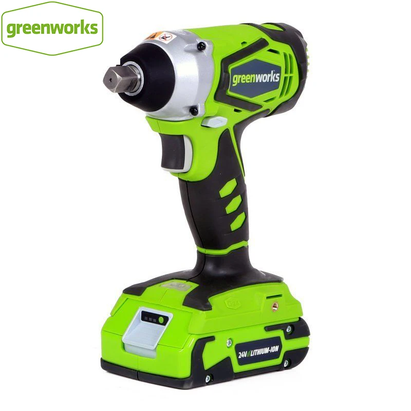 Ударный гайковерт GREENWORKS литиевая батарея 24 В 1/2 дюйма беспроводной ключ нм с