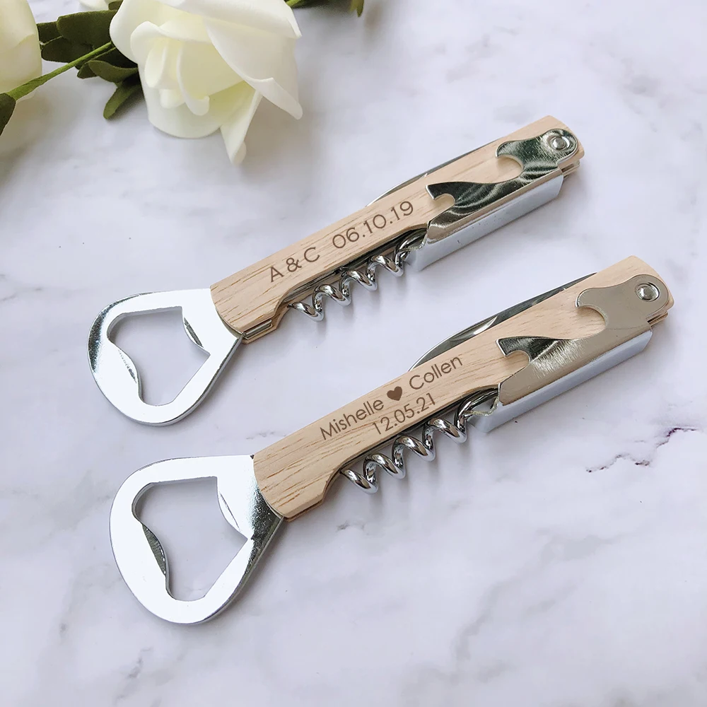 30 PCS Custom Bottle Opener Perfect as Wedding Favors and