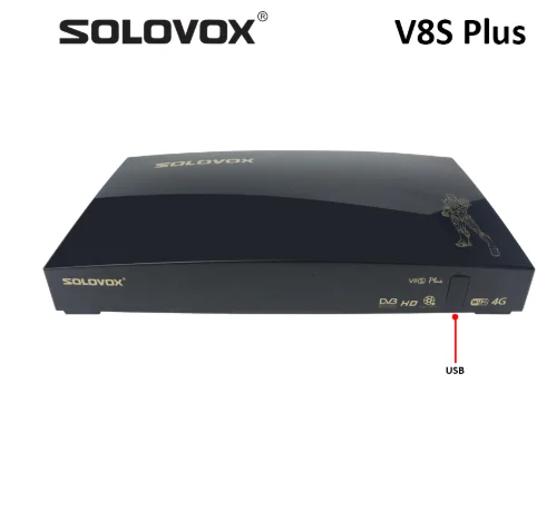 Solovox V8S плюс спутниковый ТВ приемник 2USB поддержка Biss ключ веб-домашний кинотеатр Поддержка CCCAM, Youtube Youporn DLAN