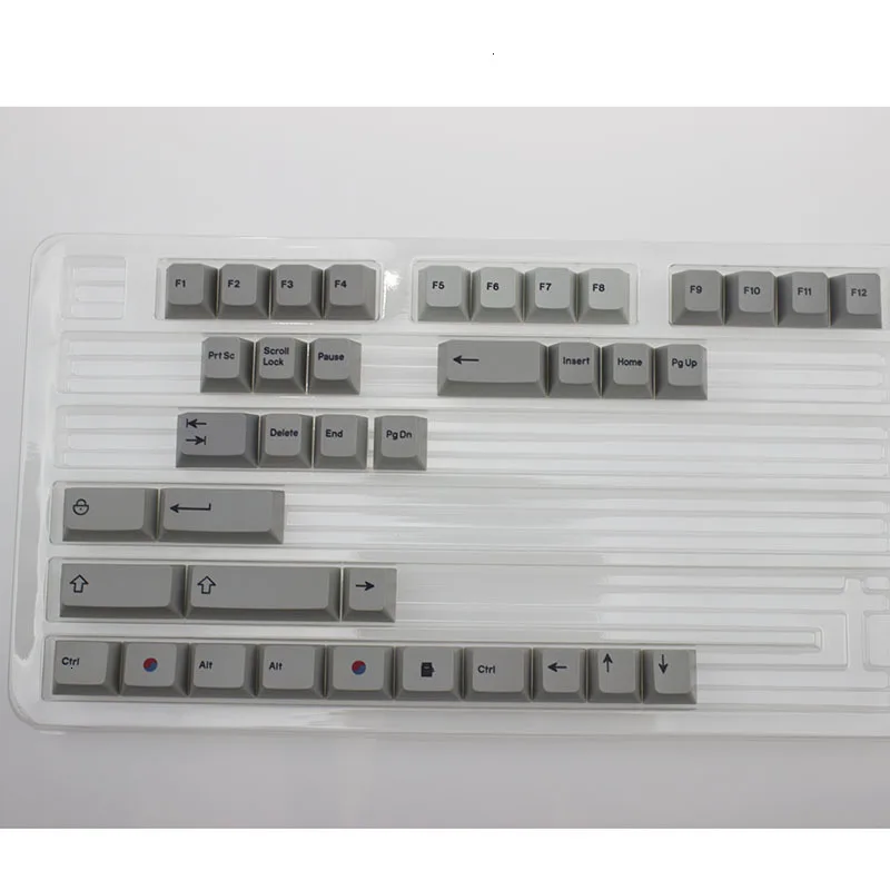 Мини-клавиатура Dye Sub Keycaps гранитный цвет для механической клавиатуры Вишневый японский корень черный шрифт Pbt Keycap Teclado