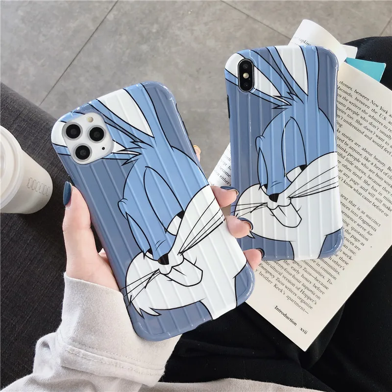 IUENUA милый мультяшный Жук Банни чехол для телефона iPhone 11 Pro Max X XS XR MAX 6 6S 7 8 Plus Чехол| |