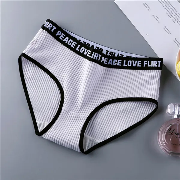 Panties Женский студенческий бюстгальтер на бретельках с буквенным принтом, съемный Мягкий Бесшовный бюстгальтер без косточек, комплект для девочек-подростков - Цвет: Panties