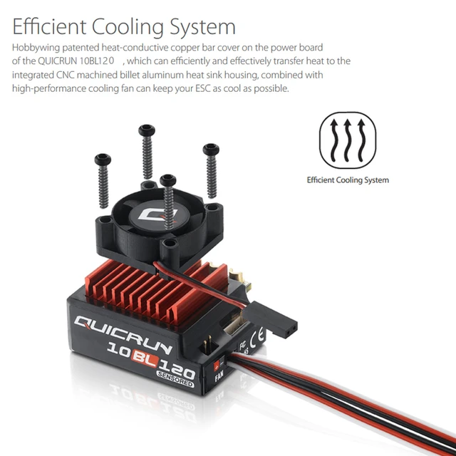 マルチボーダーシリーズ ホビーウイング QuicRUN-10BL120 ブラシレス