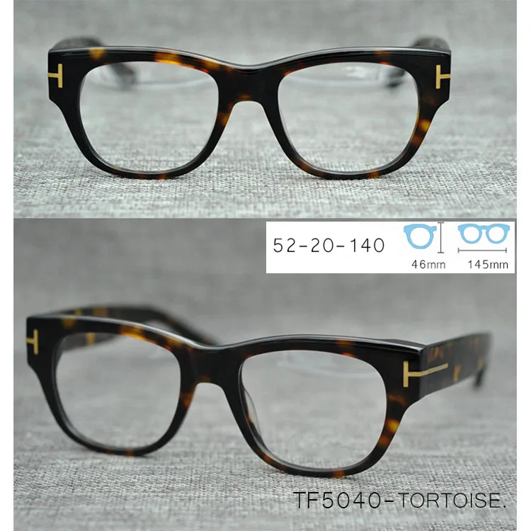 5040-demi-no box IVSTA TF5176 с логотипом, настоящая ручная работа, ацетатная оправа для очков, мужские роскошные брендовые оптические очки по рецепту, женские очки Tom 5040 5147 - Цвет оправы: 5040-demi-no box