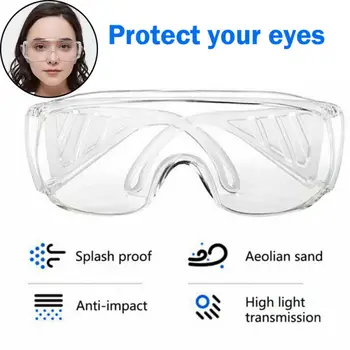 

Safety Goggles Eye Protection Glasses Anti Fog Work Industrial Clear Laboratory
