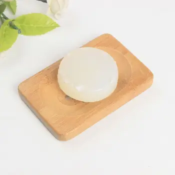 

2 Packs Natural Wooden Bamboo Soap Dish Storage Holder Soap Holder for Bathroom
