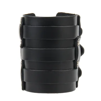 

Wide cuffs Gothic Punk rock Wrap Bracelets Punk Rock Vintage Men's Bangles Leather Bracelet For Men Women Jewelry Accessories