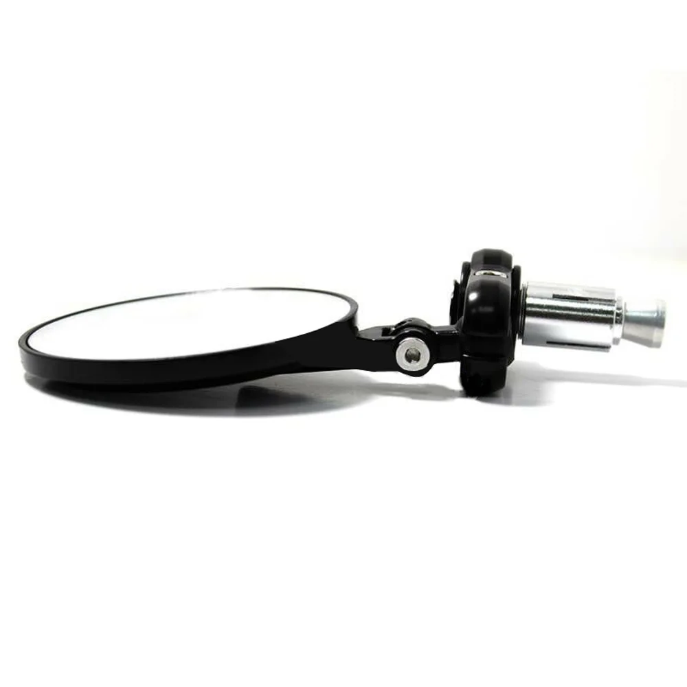 

2* Folding Bar End Motorcycle Rearview Mirrors Adjustable Rotatable Replacement