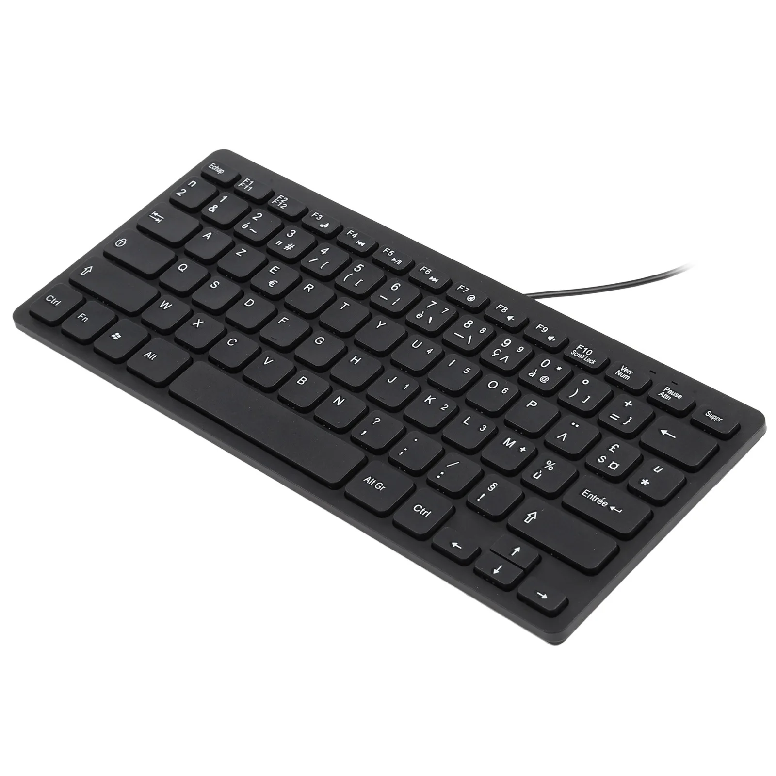 best pc keyboard ZIENSTAR  AZERTY French Letter Ultra -thin Design Mini USB Wired Keyboard for Computer types of computer keyboard Keyboards