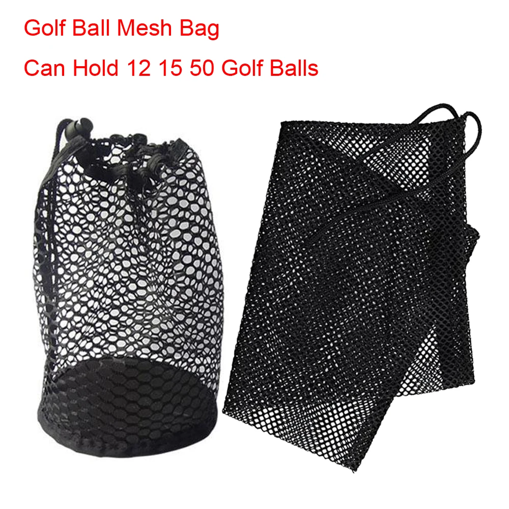 Golf Ball Bags can hold 12 25 50 pcs 1pc golf ball pouch bag