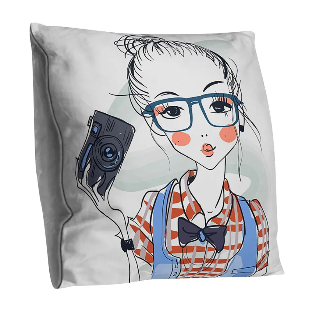 Чехол для подушки с принтом аниме полиэстер диван Автомобильная подушка