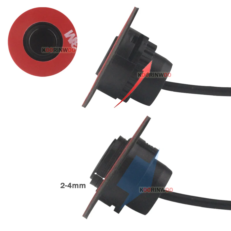 Koorinwoo регулируемые Original13MM плоские Датчики парковки автомобиля сенсор ЖК-экран парктроник обратный резервный радары автомобильный детектор оповещения