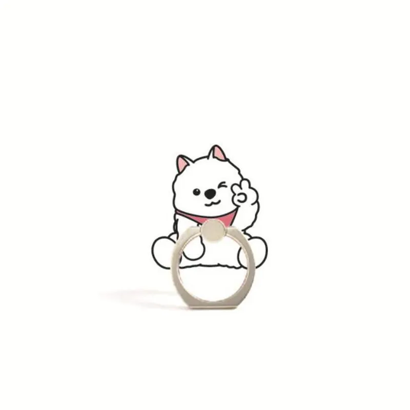 Bear Unicorn Panda Finger Ring Mobile Phone Stand Holder For iPhone XS Huawei Cell Smart Round Phone Ring holder Car Mount Stand wall phone holder