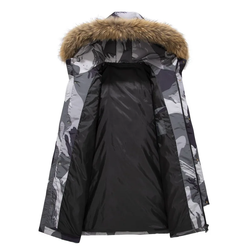 Skup 90% dół kurtki mężczyźni kobiety zima męska kanada biała kaczka dół płaszcze moda grube ciepłe wiatroszczelne wodoodporne futro dół płaszcze mężczyzn