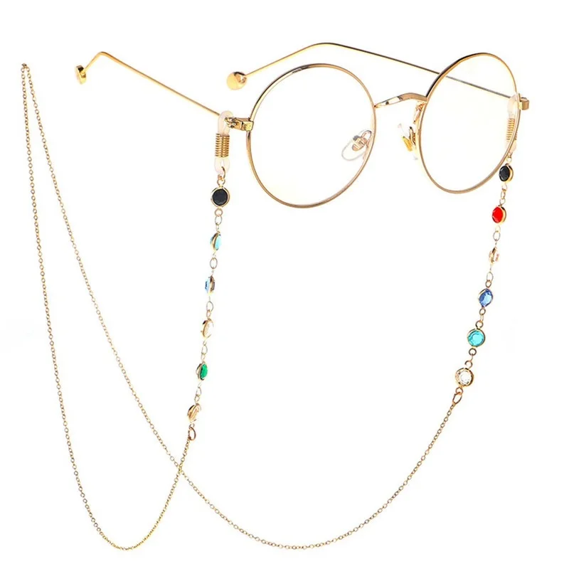 Модные хрустальные очки оптика держатель цепи для женщин и мужчин Аксессуары Солнцезащитные очки ожерелье для чтения очки ремешок шнур