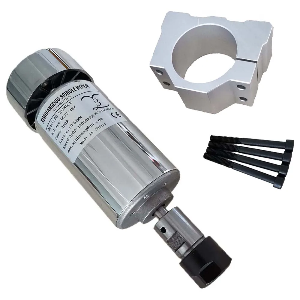 Высокоскоростной электродвигатель шпинделя 300 Вт с воздушным охлаждением 12 48 В