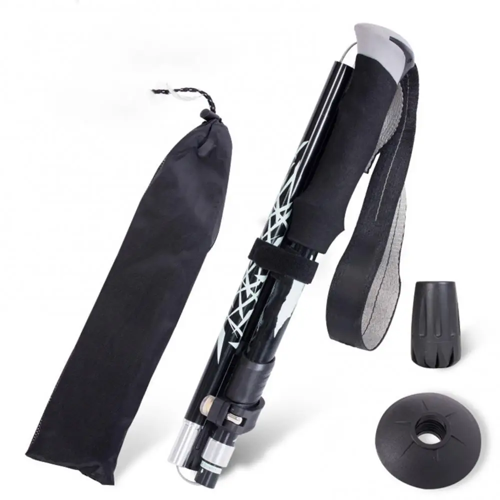 Walking Stick Trekking Poles Hiking Auminum Alloy Antishock and Quick Lock System Telescopic Collapsible Ultralight | Спорт и