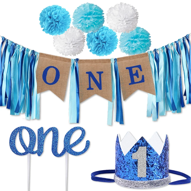 Baby 1st Birthday Party Decorations Kids Blue Pink First Birthday Banner 1 ONE Year Birthday Boy Girl Party Supplies Baby Shower Baby 1st Birthday Party Decorations Kids Blue Pink First Birthday Banner 1 ONE Year Birthday Boy Girl Party Supplies Baby Shower