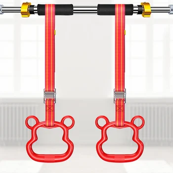 

Fitness Equipment Strength Training Pull Up Workout Body Building Spine Stretching Children Adults Kids Gym Ring Indoor Outdoor