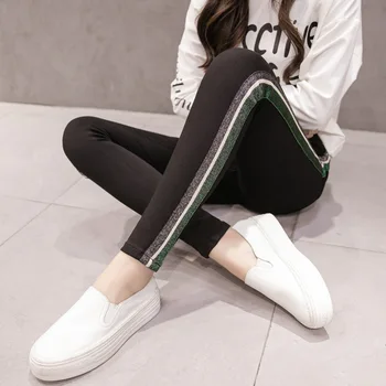 

BacklakeGirls High Waist Leggings Trousers Women's Outer Wear 2020 Slim Black Elastic Tight Feet Pencil Magic Pants