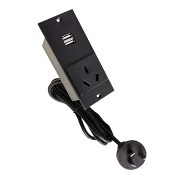 

Australian standard Power Strip 2USB Charger Adapter Ports For Office Desk Worktop British Universal 2M Extension Socket