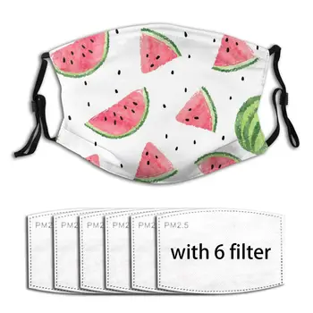 

Watercolor Watermelons Cute Face Mouth Mask Cover Anti Dustproof Washable Reusable Adult Mouth Masks Mascarilla