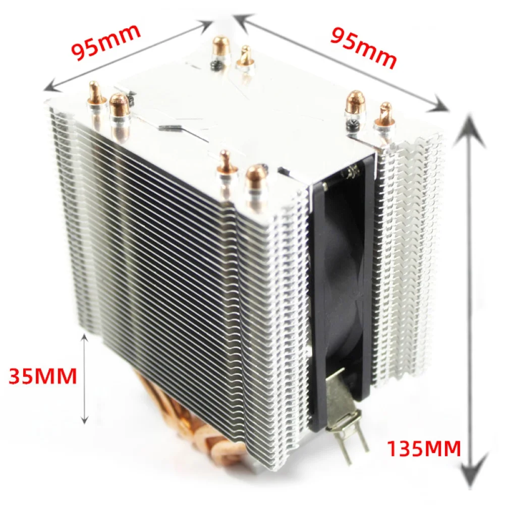 4 Heatpipe cpu Cooler Радиатор охлаждения тихий вентилятор радиатора для Intel LAG 775 1155 1366 4 Heatpipe Dual Tower 4pin кулер