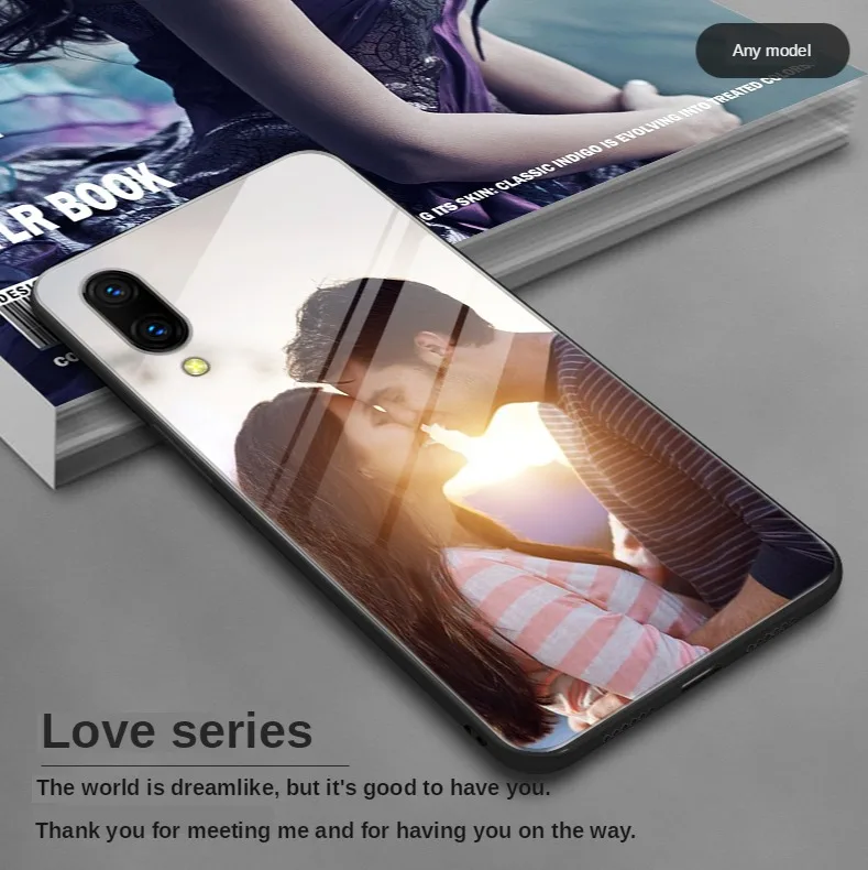 cool iphone 12 pro max cases Custom Personalized Glass Phone Case for IPhone 13 14 12 7 8 Plus X 11 Pro XS MAX XR Cover Customized Design Picture Name Photo iphone 12 pro max silicone case