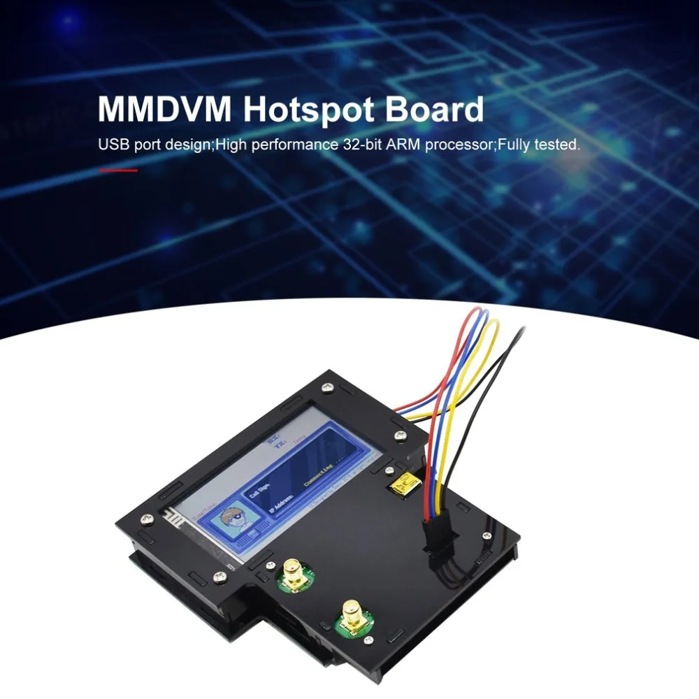 USB дуплексная MMDVM точка доступа поддержка P25 DMR ycf NXDN Pi zero+ 2 шт антенна+ 3," ЖК-экран+ чехол+ 8G карта TFT