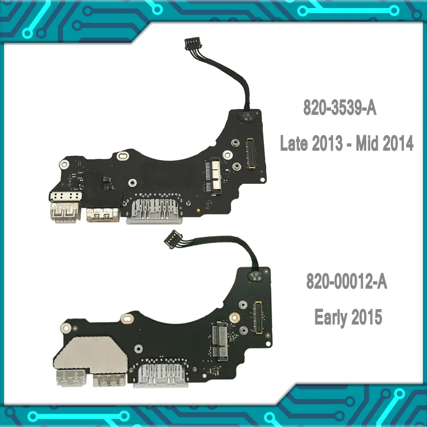 

Right I/O Board USB HDMI SD Card Reader 820-3539-A 820-00012-A For Macbook Pro Retina 13" A1502 2013 2014 2015 Years
