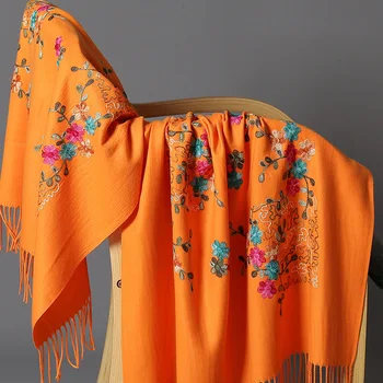 

Young Lady Wrap Winter Warm Blanket Thick Tippet Drop Ship Soft Pashmina Scarf Women Cashmere Scarves Long Shawl