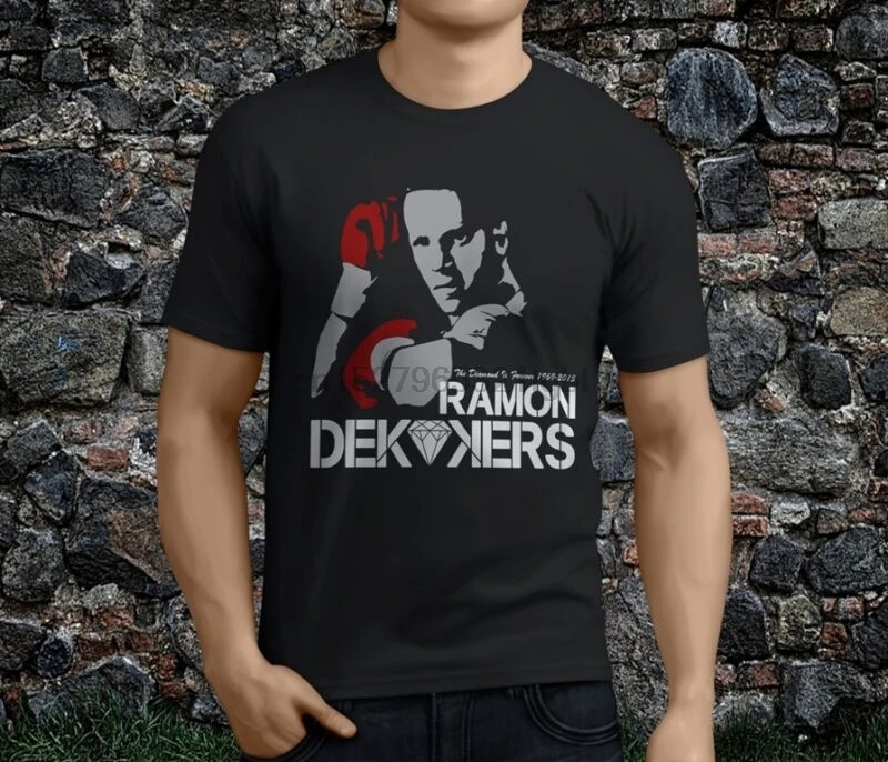 Hot Rip Ramon Dekkers The Diamond Muaythai Thai boxing Black Men's Tshirt S-3XL |
