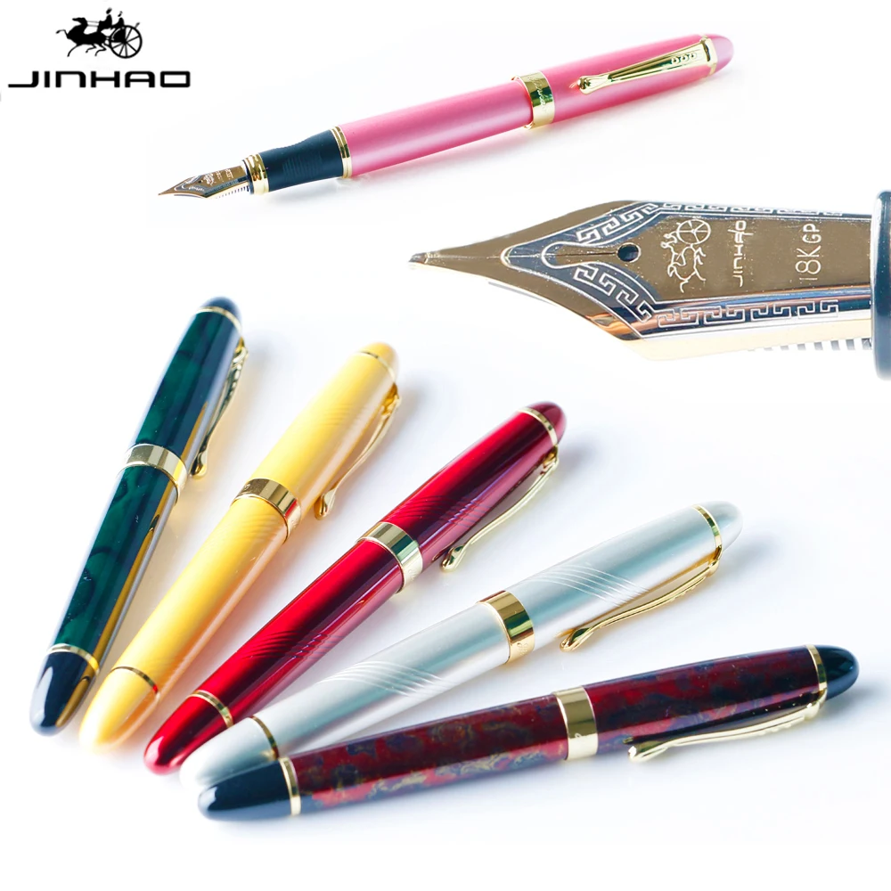 JINHAO 450 перьевая ручка 0.5MM or 1.0MM ручка чернильная перо для письма канцтовары ручки для школы