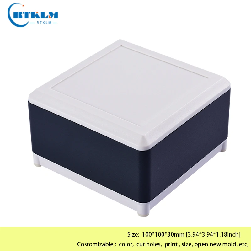 Aluminium metal box DIY junction box aluminium electronic project box diy case housing amplifier enclosure 100*100*30mm
