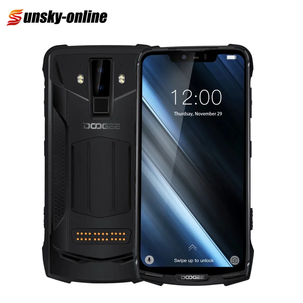 Прочный смартфон DOOGEE S90 6 ГБ + 128 18 дюйма IP68 водонепроницаемый Android 8 1 MTK6771 две