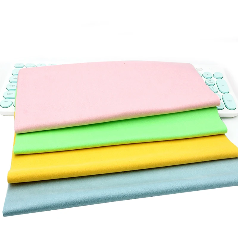 

Solid color High-grade Cotton superfine fiber Glasses Clean Lens Computer Screen Cloth Cleaning Cloth free shipping